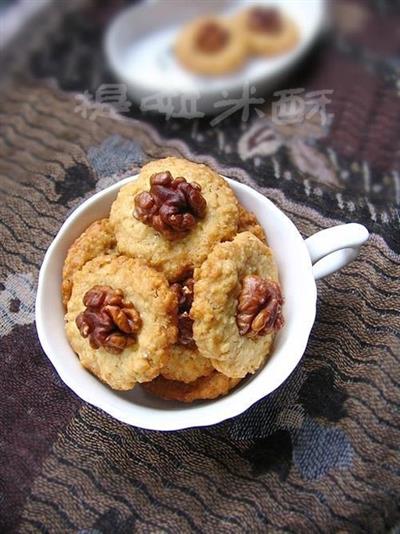 Nueces galleta de avena