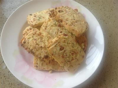 Onion and cheese ham cookies