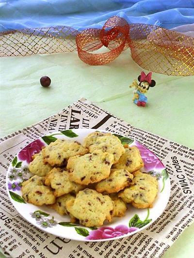 Cranberry and corn cookies