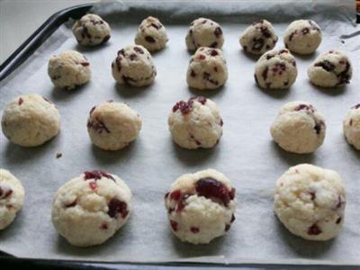 Cranberry cocos sil pequeñas galletas