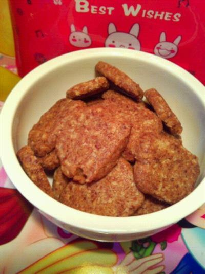 Red sugar oat biscuit