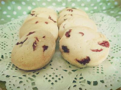 Handmade cranberry cookies