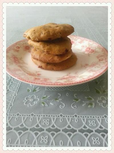 Cranberry red sugar cookies