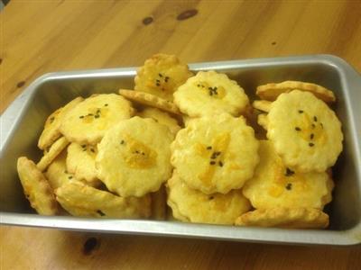 Carrito palo galletas de queso - a bebé un bocadillo de refuerzo de calcio