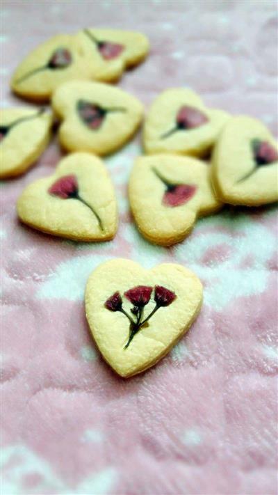 Amor corazón saladas galletas de cerezo