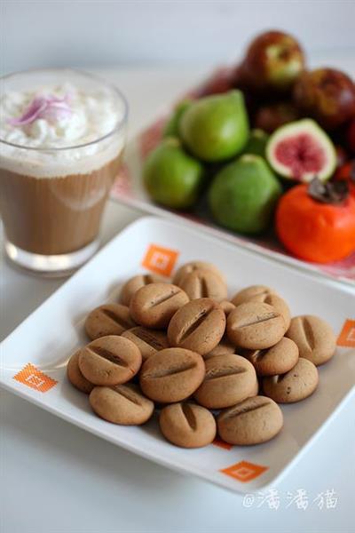 Mocha coffee bean cookies