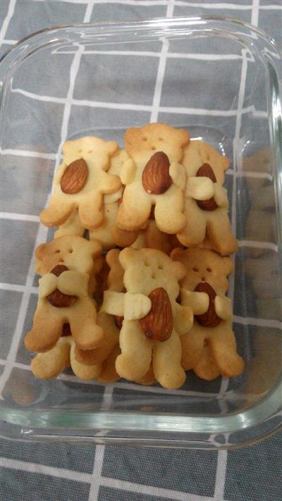 Pequeño oso galleta de almendra