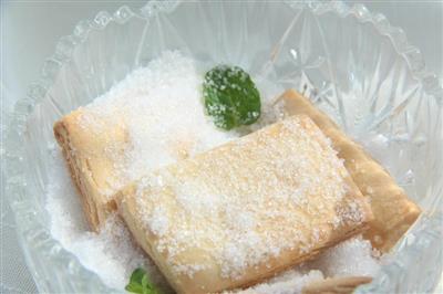 A casual snack - sugar tea and biscuits