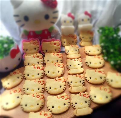 Kitty gato galletas de chocolate