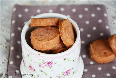 Purple round potato cookies