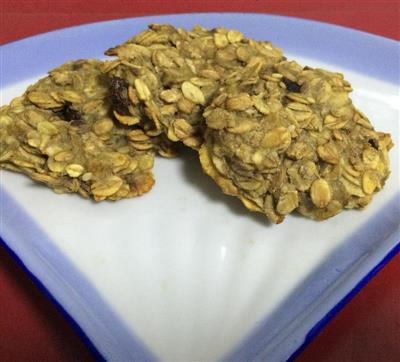 Banana galleta de avena