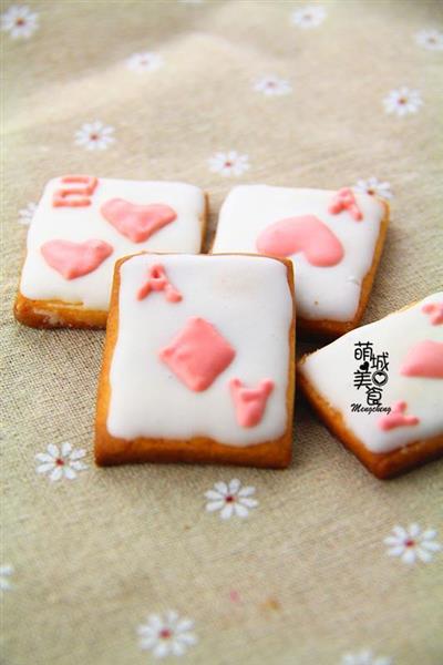 Poker card cookies