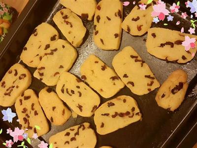 Cranberry cookies are super easy.