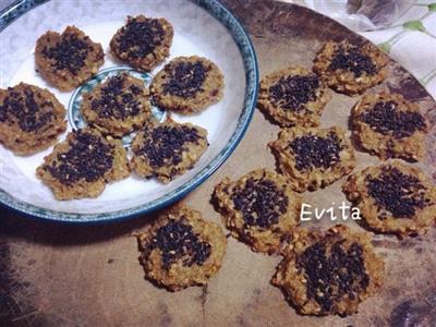 Banana and oatmeal cookies