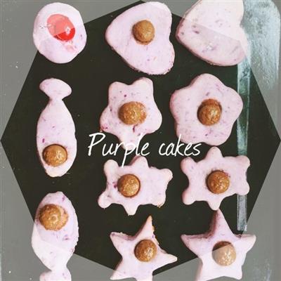 Verano pequeña frescura - purpura galletas de papa