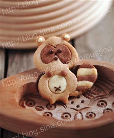 Cute little raccoon cookies