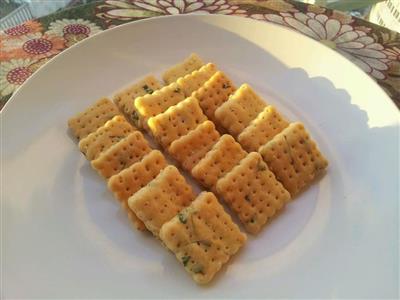 Semilla de lino & hojas de menta calcio sal soda galleta