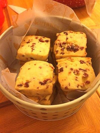 Handmade cranberry cookies