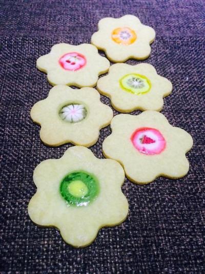 Glass sugar cookies