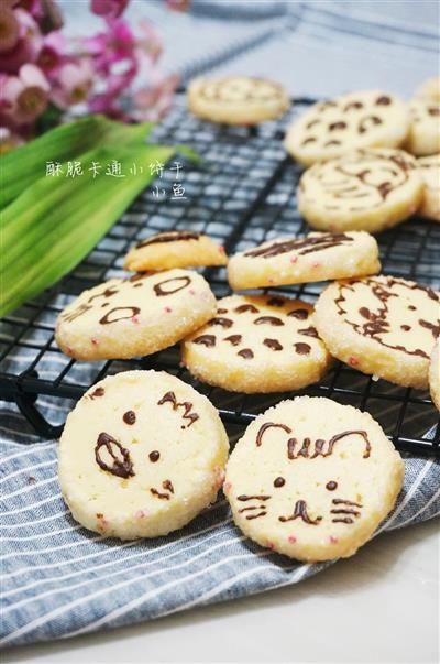 Crispy cartoon cookies