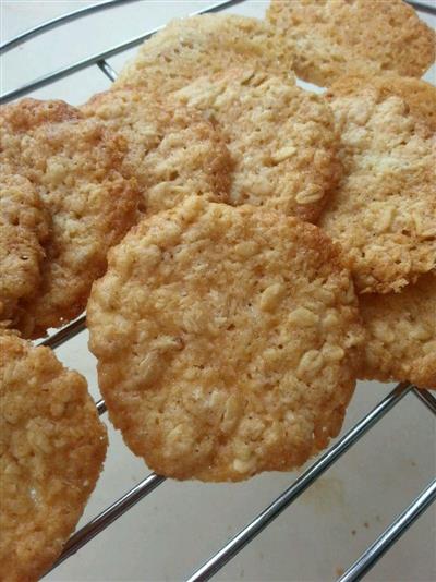 Oatmeal biscuits with coconut flavor