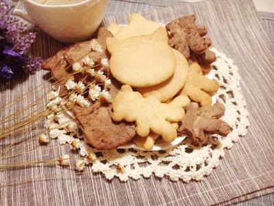 Afternoon tea dessert with simple milk biscuits