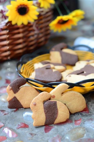 Flower bunny cookies