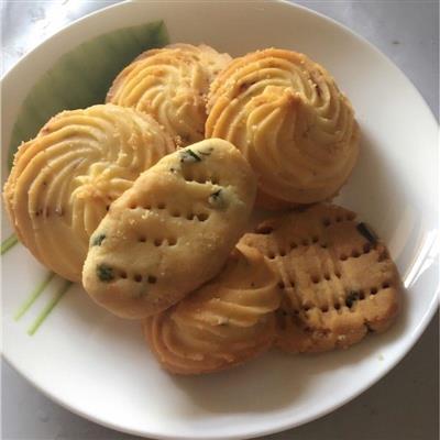 Galletilla galleta y cebolla flor galleta