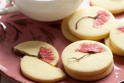 Cherry blossom cookies from the art of surrealism