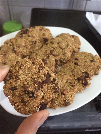 Sin grasa baja dato rojo galletas de avena