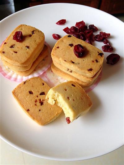 Aceite menos huevo más galletas de arándanos