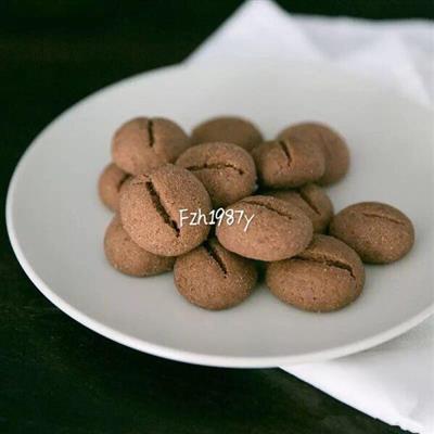 Coffee bean cookies - crispy