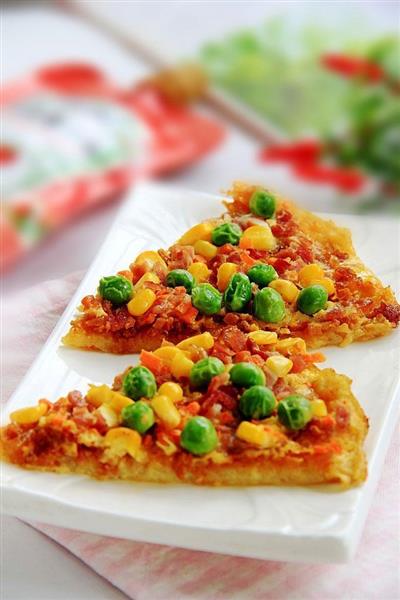 Chinese potato pizza