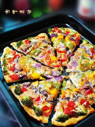 The rainbow pizza