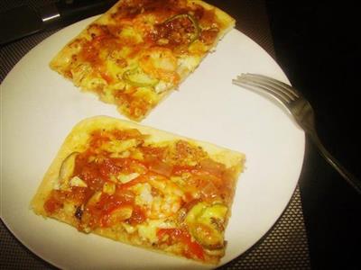 Pizza de langosta fresca