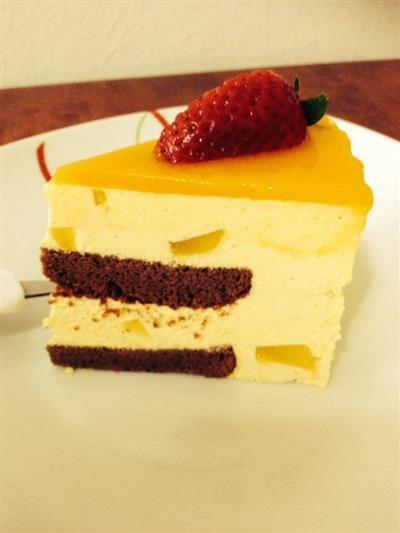 Cocoa and Mango Mousse