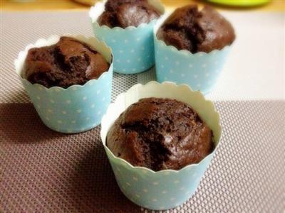 Banana y chocolate muffin