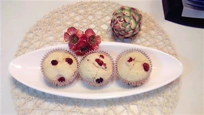 Cranberry yogur muffin