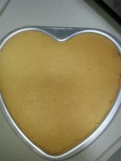 Eight-inch heart-shaped cake