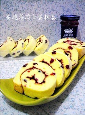 The practice of cranberry Swiss cake rolls