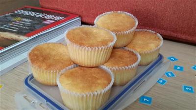 Orange paper cup cake