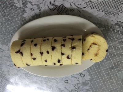 Rollo de pastel de arándanos