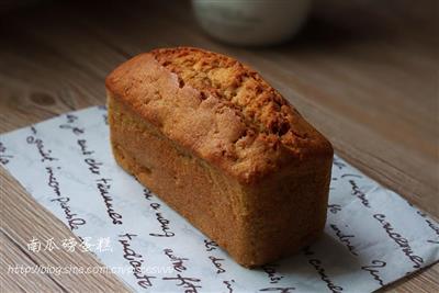 Pumpkin pound cake is a seasonal dessert