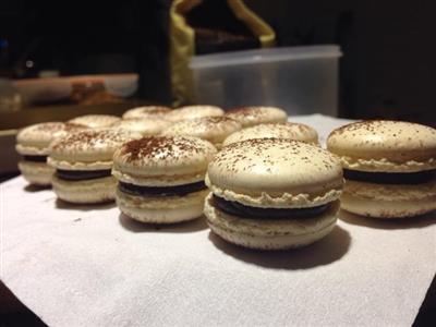 Macarón de chocolate