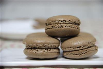 Macarón de chocolate