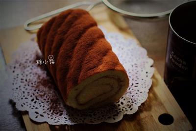 Rollo de pastel tiramisu