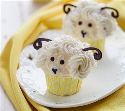 White chocolate and lamb muffins