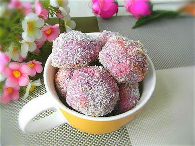 Purple protein balls