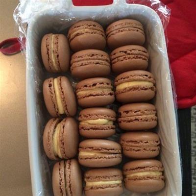 Macarón de chocolate