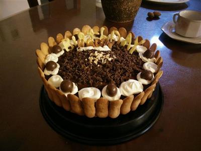 Cake de mous de chocolate